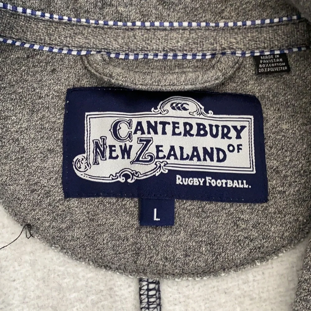 Canterbury of New Zealand Full zip Men's Utility sweatshirt/jacket, Large, Gray - Picture 4 of 7